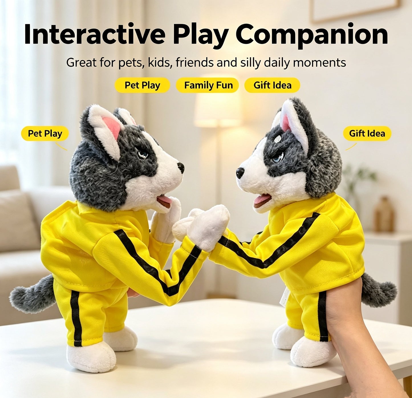 🥊🐶 Gekke Boksende Husky – Eindeloos Interactief Plezier! 😂✨