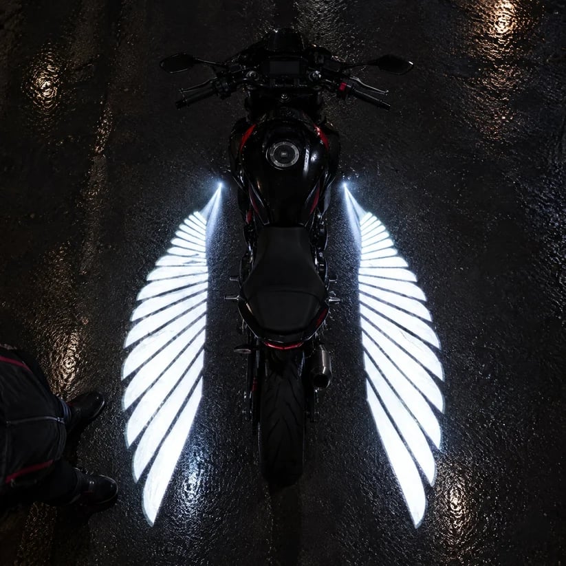 🏍️LED-projectorlampen voor motorfietsen in de vorm van engelenvleugels