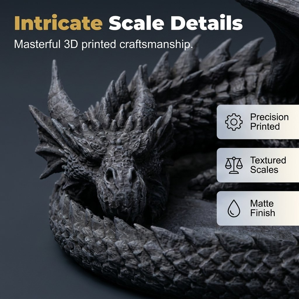 🐉Dragon Guardian 3D-geprinte opbergbak – De schat van de draak!