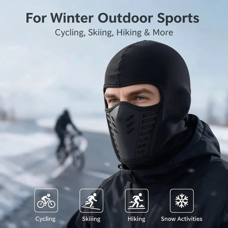 Unisex fleece-skimasker dat het hele gezicht bedekt – winddicht, anti-condens, zachte sport- en outdoormuts 🧣