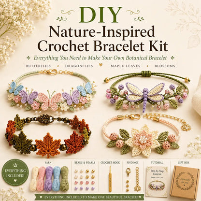 Handgemaakte Bloemen Armband DIY Set – Creatief & Ontspannend 🌸🦋✨