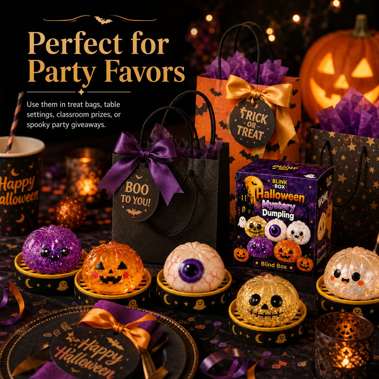 Halloween Verrassings Speelgoed Set – Schattig, Zacht & Leuk 🎃👻✨