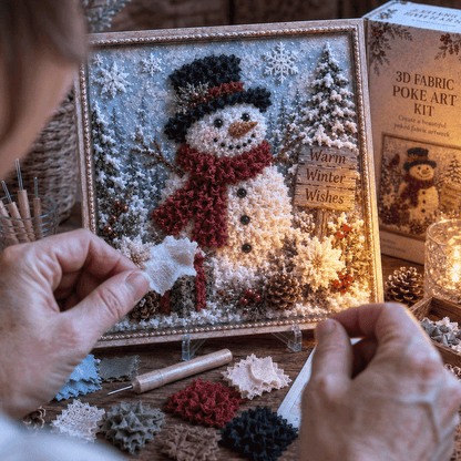 🎁 3D-kerststof-poke-art-set