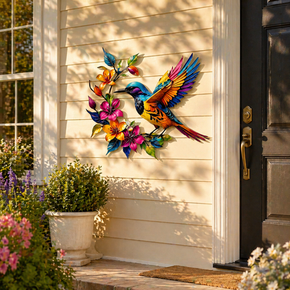 Bluebird Blossom metalen wanddecoratie  🐦🌸✨