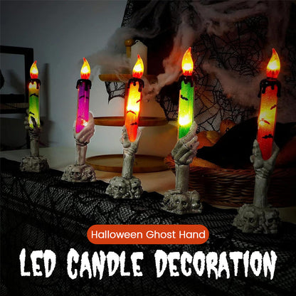 🕯️LED-kaarsdecoratie in de vorm van een spookhand voor Halloween
