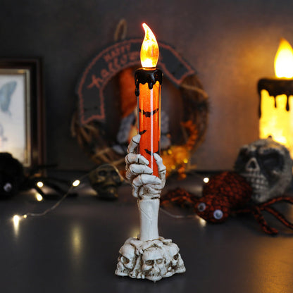 🕯️LED-kaarsdecoratie in de vorm van een spookhand voor Halloween