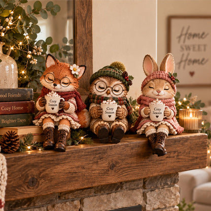 🦉✨ Magische Kerst Dieren – Klein, Lief & Gezellig!