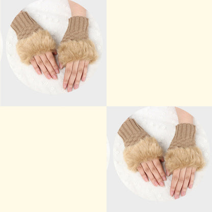 💕KOOP 1 KRIJG 1 GRATIS🔥 Fuzzy Zacht Gebreide Warme Vingerloze Handschoenen