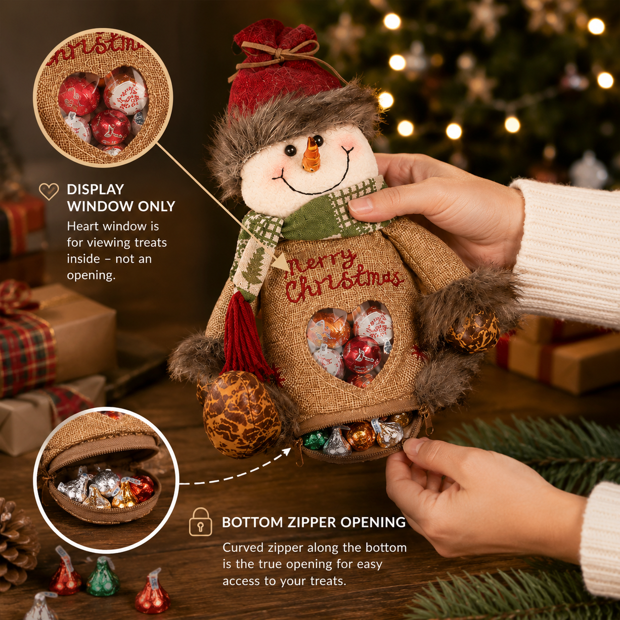 🎉🎅Kerstcadeauzakjes met ritssluiting🎁