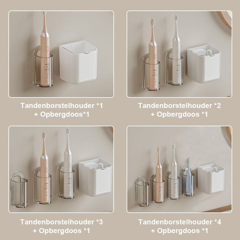 Ponsvrije, Aan De Muur Gemonteerde Tandenborstelopslag