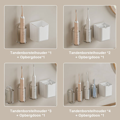 Ponsvrije, Aan De Muur Gemonteerde Tandenborstelopslag