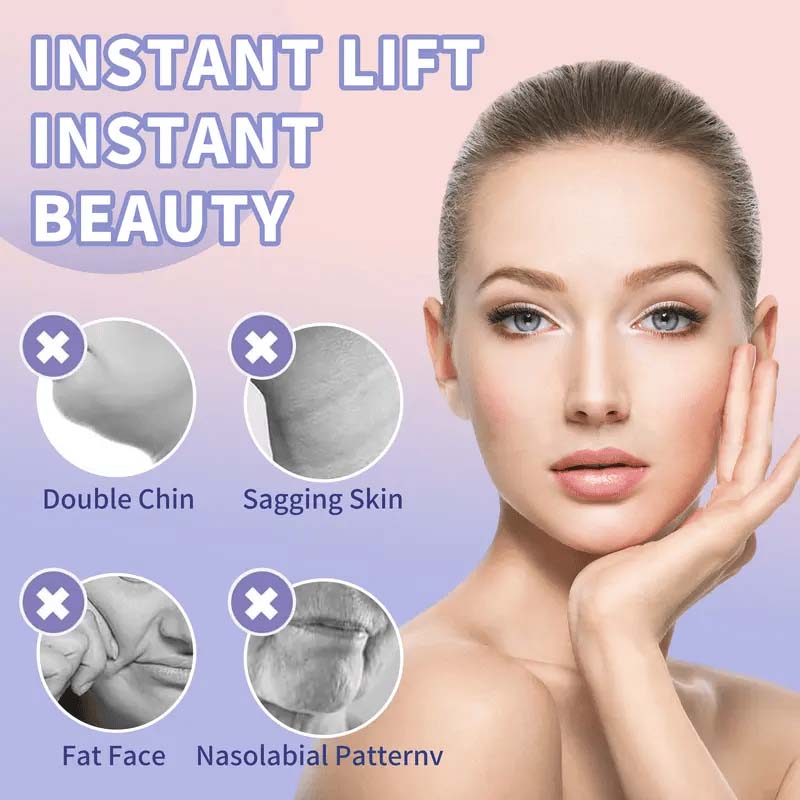 💁‍♀️ Bereik direct een jeugdige V-vorm ✨ Instant Face & Neck Lift Tape - Voor een vlekkeloos zelfvertrouwen de hele dag