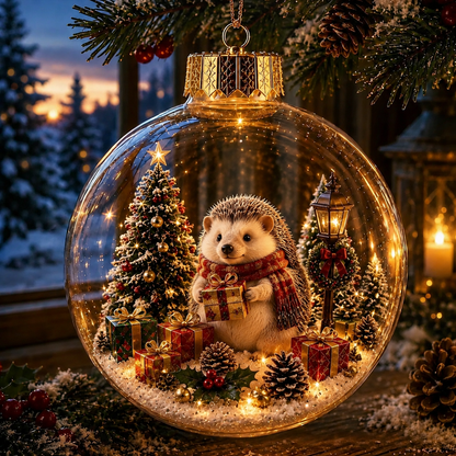 🎄🐻 Animalen Kerstsneeuwbol – Een Betoverend Wintertafereel Voor Thuis! ❄️✨