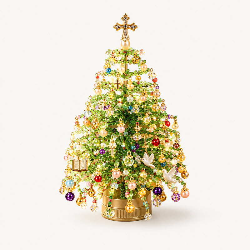 🎄 DIY Kralen Kerstboom Kit – Maak Jouw Eigen Sprankelende Kerstdecoratie! ✨🎁