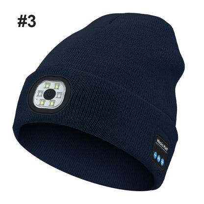Bluetooth LED Gebreide Muts