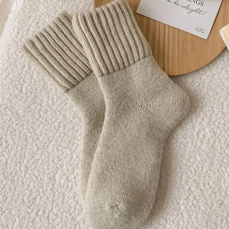 🧦 Warme Wollen Sokken in Middenhoogte