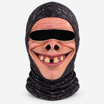 😂❄️ Grappig gezichtsmasker voor ski's – Hilarische bivakmuts voor de winter en het skiën !🎿