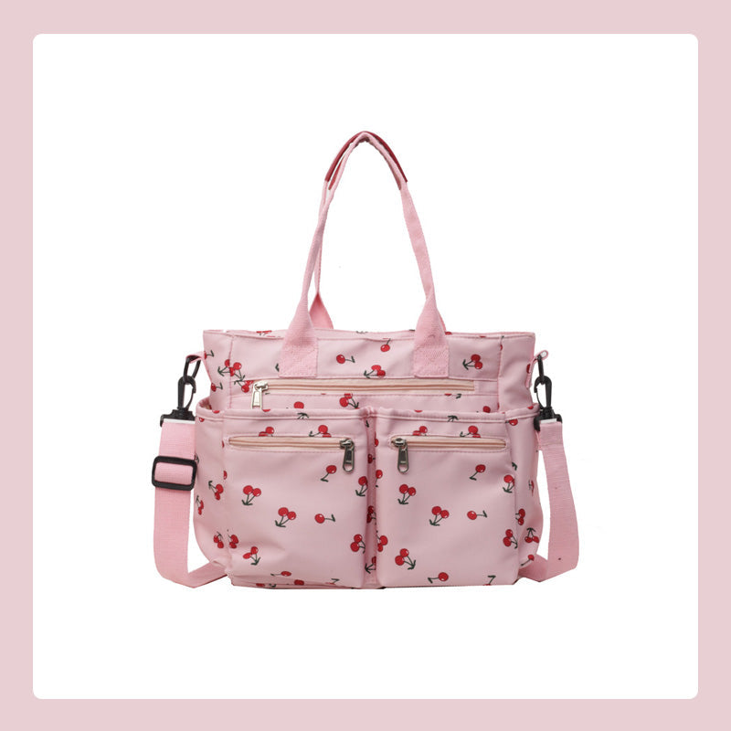 🍒Draagtas met kersenprint