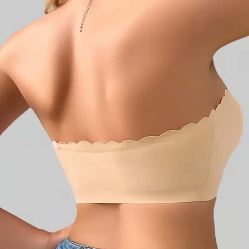 🔥Laatste dag ❤️Naadloze strapless bandeau-bh met voorsluiting