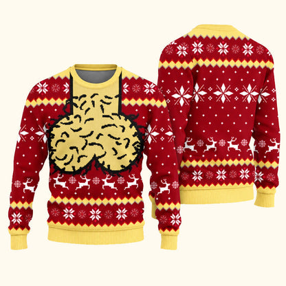 🎄 3D-kersttrui in ‘ugly’-stijl | Grappige, originele feesttrui