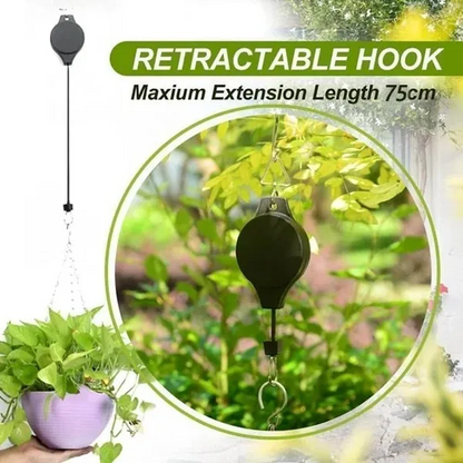 🌳 Intrekbare hefmand-tuinhaak