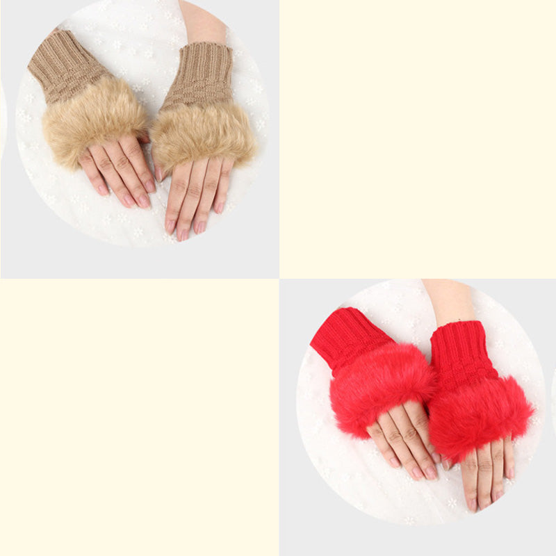 💕KOOP 1 KRIJG 1 GRATIS🔥 Fuzzy Zacht Gebreide Warme Vingerloze Handschoenen
