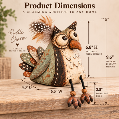 🦉✨ Rustieke Uilen Plankdecoratie – Warme Landelijke Sfeer!