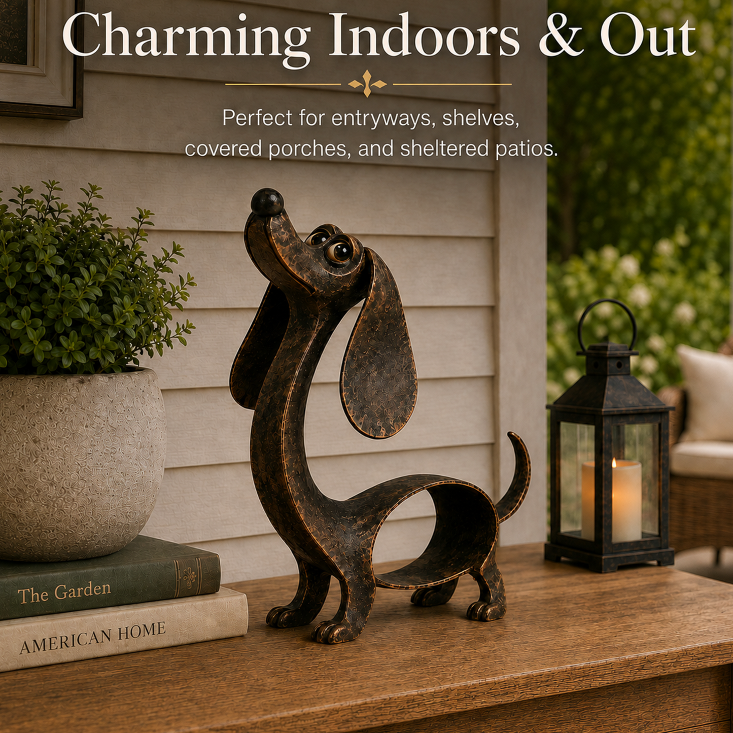 🐶✨ Antieke Bronzen Teckel Sculptuur – Tijdloze Charme Voor Elk Interieur!
