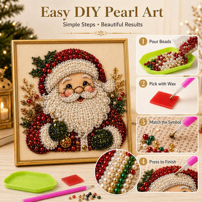 🧘Ontspannend en geschikt voor beginners - 🎨💎DIY-kerstpakket voor parel-diamantschilderij