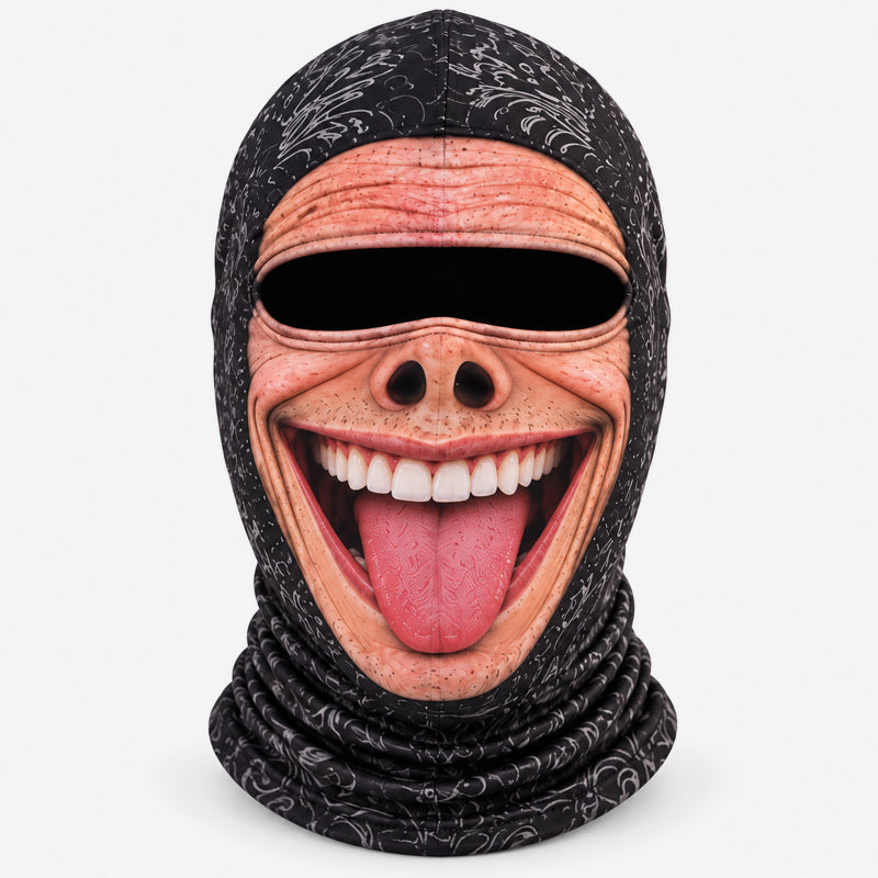 😂❄️ Grappig gezichtsmasker voor ski's – Hilarische bivakmuts voor de winter en het skiën !🎿