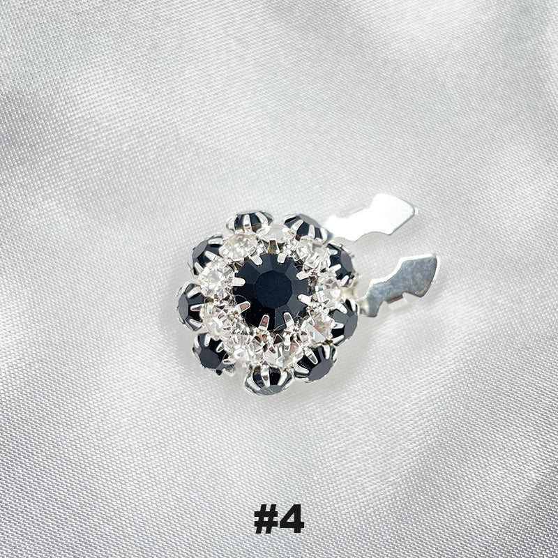 Gebloemde diamanten mouwknopen