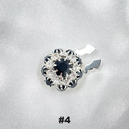 Gebloemde diamanten mouwknopen