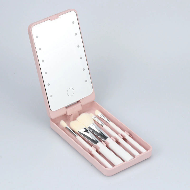 Draaibare LED make-updoos vouwspiegel