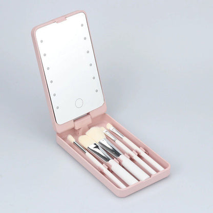 Draaibare LED make-updoos vouwspiegel