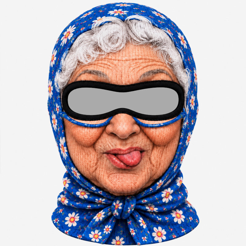 😂🎿 Grappige Oma Skimuts – Gegarandeerd Lachen op Elk Feestje!