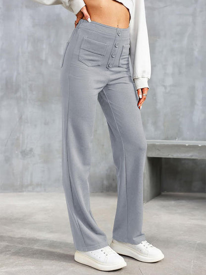 29% UIT ⏳ Hoge elastische broek met meerdere zakken