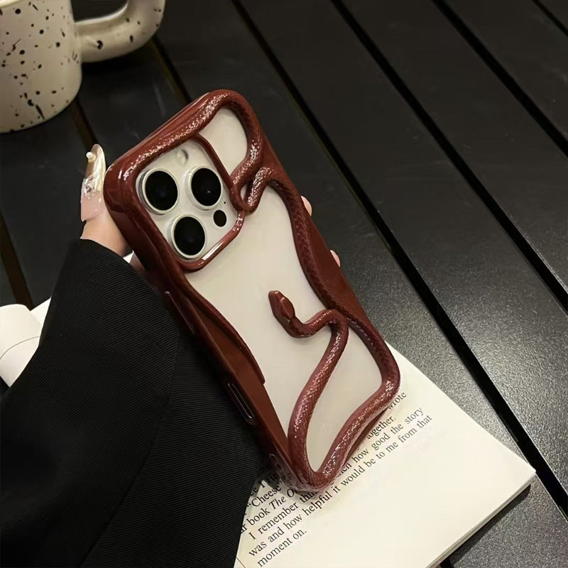 Matte holle slang telefoonhoesje