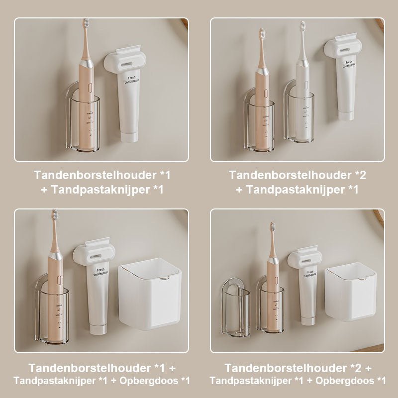 Ponsvrije, Aan De Muur Gemonteerde Tandenborstelopslag