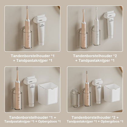 Ponsvrije, Aan De Muur Gemonteerde Tandenborstelopslag