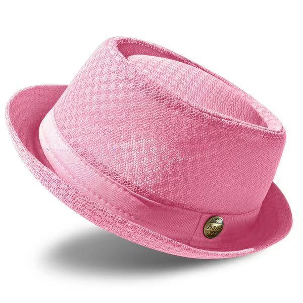 Blijf Koel & Stijlvol met deze Trendy Mesh Pork Pie Hoed! 🧢🌬️✨