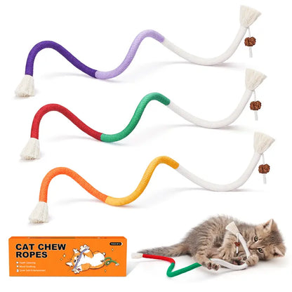 🧶 Kauwspeeltje voor katten | Een speeltje dat de tanden veilig reinigt en de kat kalmeert