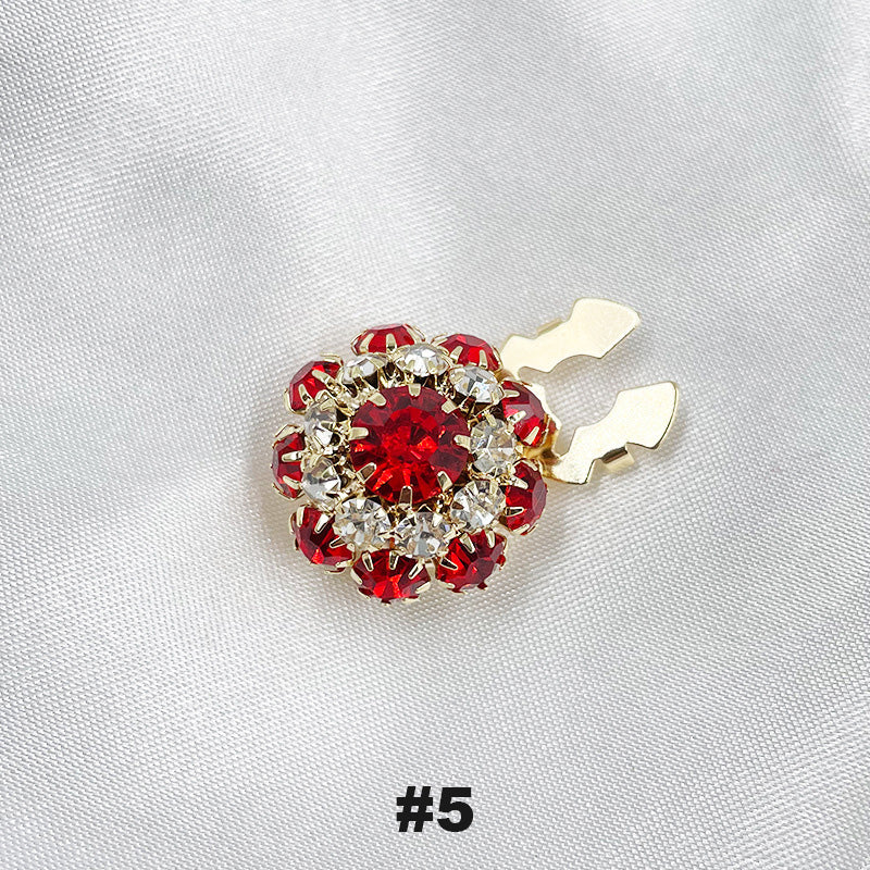 Gebloemde diamanten mouwknopen