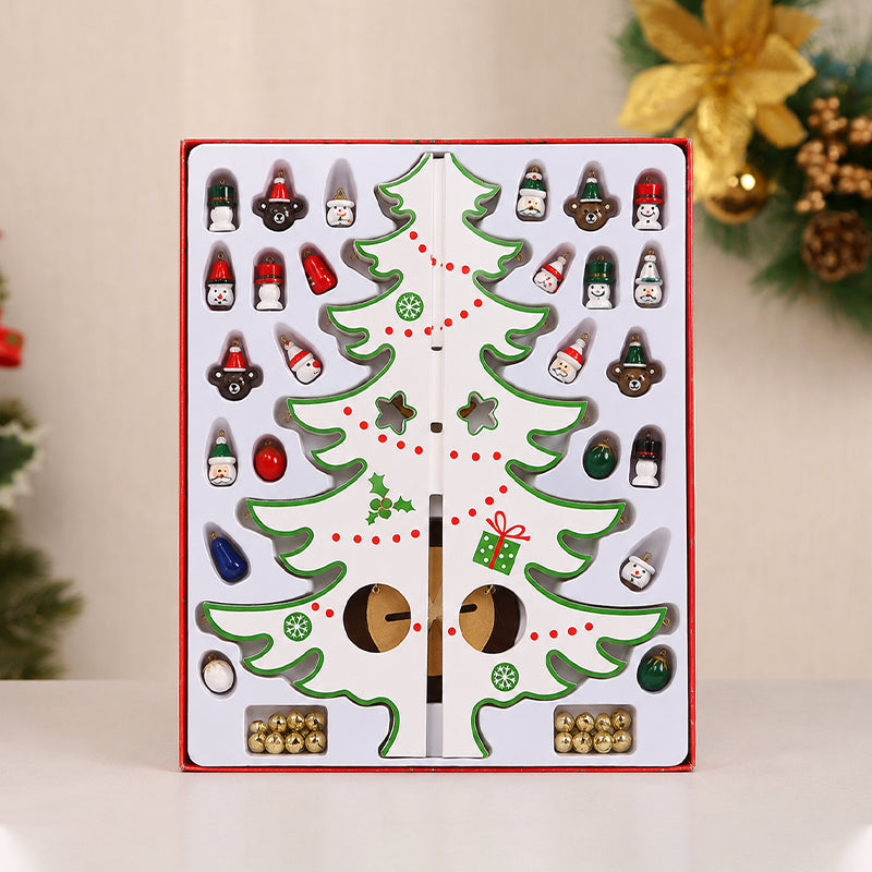 🎄 Zelfgemaakte houten kerstboomversiering