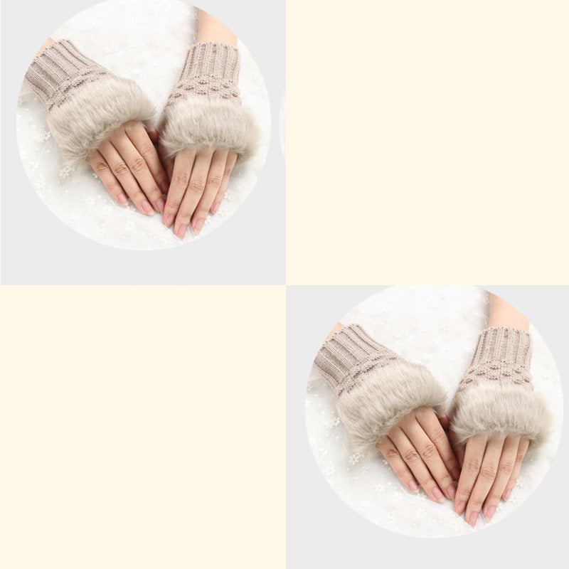 💕KOOP 1 KRIJG 1 GRATIS🔥 Fuzzy Zacht Gebreide Warme Vingerloze Handschoenen