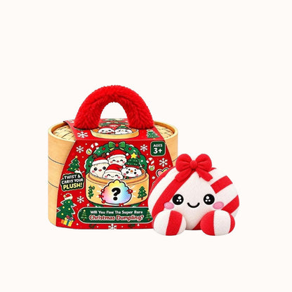 🥟🎄 Kerst Dumpling Knuffel – Het Schattigste Kerstmaatje! ❤️