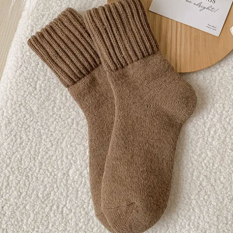 🧦 Warme Wollen Sokken in Middenhoogte