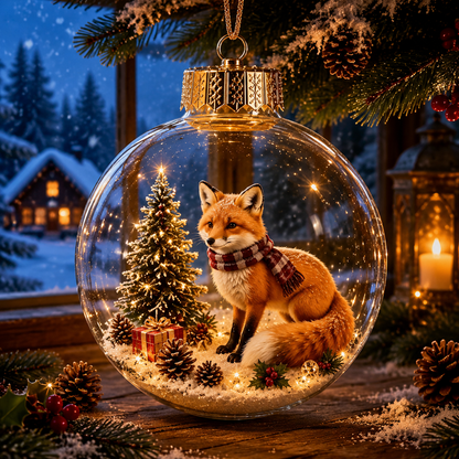 🎄🐻 Animalen Kerstsneeuwbol – Een Betoverend Wintertafereel Voor Thuis! ❄️✨