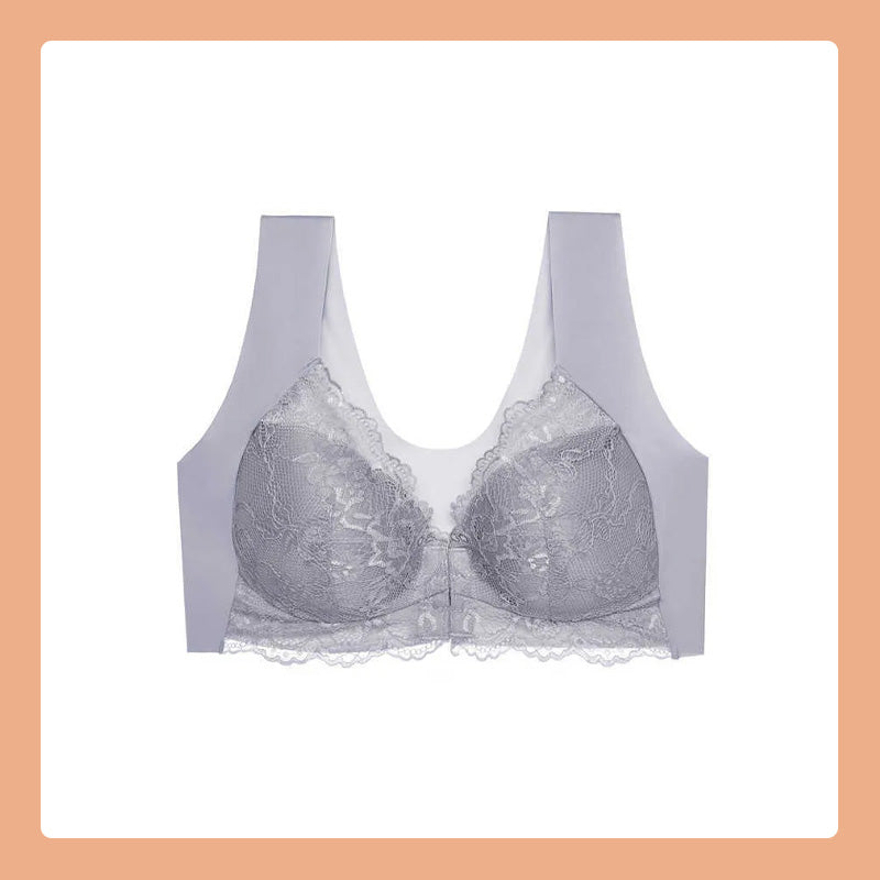 Voorste knoop dunne beha kant sexy lingerie
