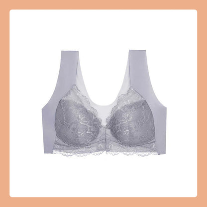 Voorste knoop dunne beha kant sexy lingerie