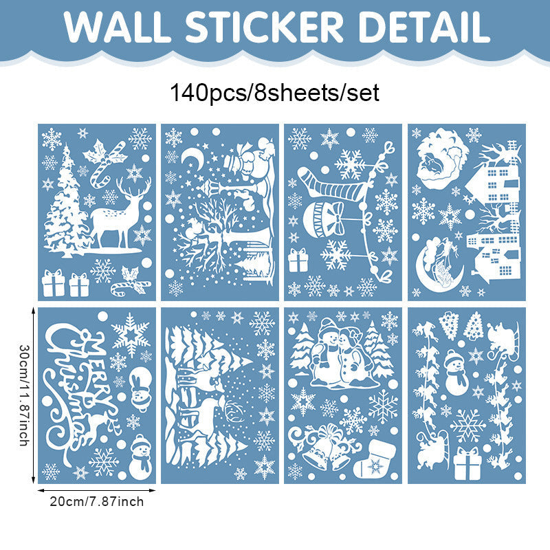 Christmas Village Window Decals